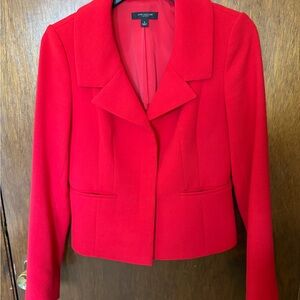 Ann Taylor Bright Red Women's Tailored Blazer